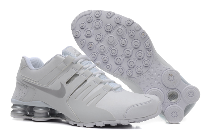 Nike Shox Current white silver men (1)